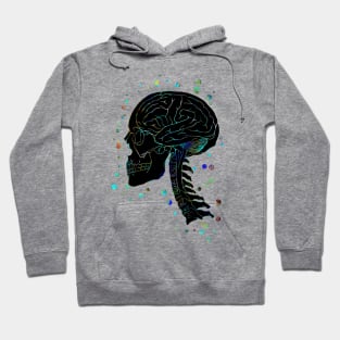 Skull and brain Hoodie